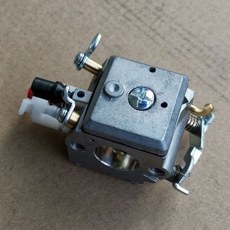 Carburateur 340 345 350 353 357 359 ZAMA C3-EL18, carburateur à membrane, rapport de mélange réglable, convient aux tronçonneuses Huswarovski, améliore la réponse de l'accélérateur. (1/5)