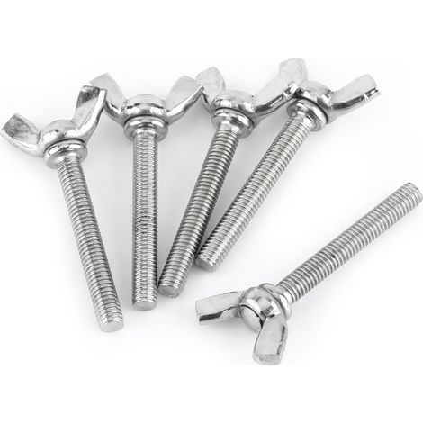 5 Stück M6 304 Silber Edelstahl DIN316 Flügelschrauben (M640) (1/5)