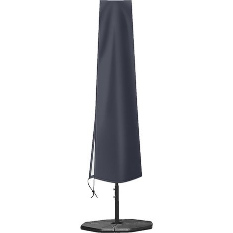 Funda impermeable para sombrilla de jardín, fabricada en tela Oxford, protección contra el polvo y el sol, 1832535 cm, color negro. (1/5)