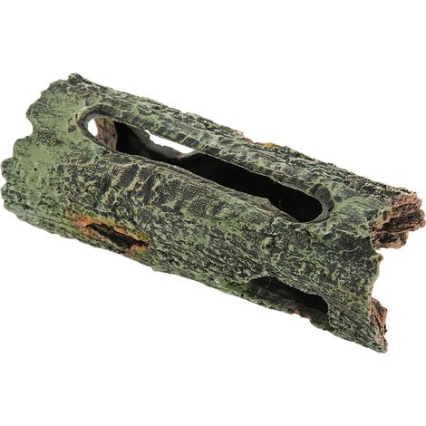 Tronc d'arbre décoratif pour aquarium, simulation de grotte artificielle pour poissons, tortues et reptiles (1/5)