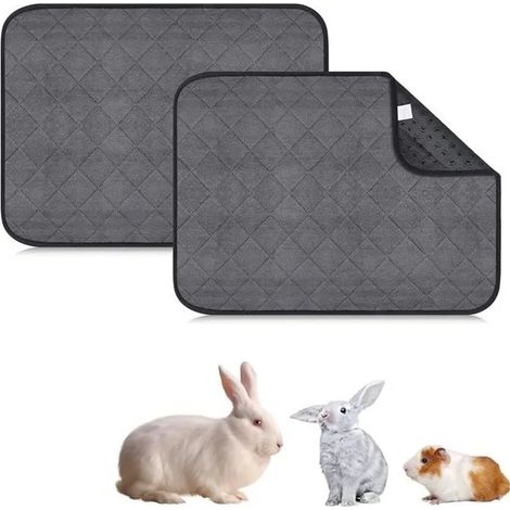 ®Rising FF Lot de 2 Tapis pour Cage de Cochon d'Inde Coussinets Absorbants Etanches Lavables pour Cage de Chinchilla Hérisson Lapin Nain 6045c (1/4)