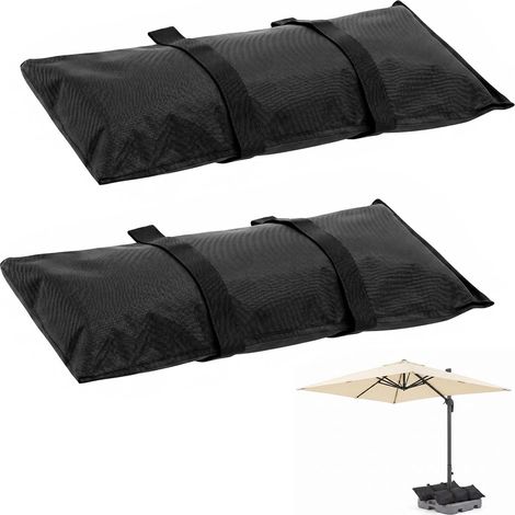 2 Sacs de Sable, Sac de Lestage, Sacs de Lestage pour Tonnelle - 70x25cm, jusqu'à 20kg, Poids pour Parasol, Barnum, Tente, Jardin (1/5)