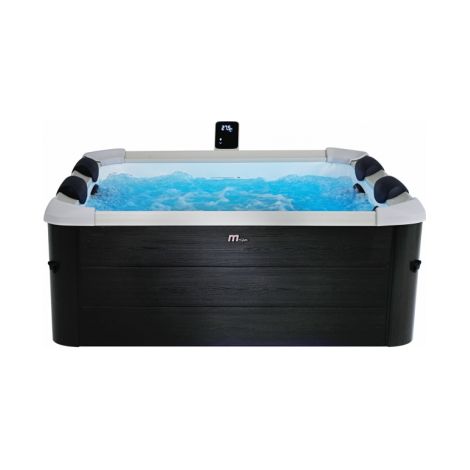 Minipiscina idromassaggio rigida da esterno, 6-8 sedute 180x180cm wi-fi smart Mspa Oslo Plus Aero