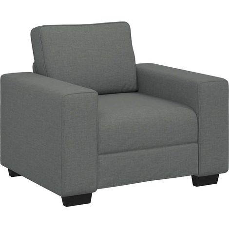 Fauteuil relax  Fauteuil gris foncé 100x77x82 cm tissu (1/5)