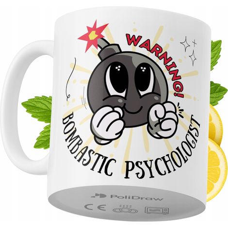 Mug humoristique pour psychologue, avec un texte amusant et un design graphique original. Idéal pour les anniversaires, les fêtes et les occasions spéciales. Mug premium pour la maison, le bureau et l