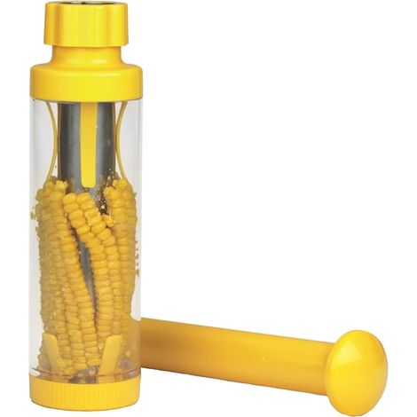 Éplucheur de maïs acier inoxydable lave-vaisselle jaune plastique (1/4)