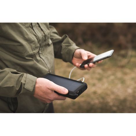 Sandberg SANDBERG Outdoor Solar Powerbank 24000 - Noir - Gris - Mobile/smartphone - Tablette - IP67 - Lithium-Ion (Li-Ion) - 24000 mAh - Solaire (420-38) (1/2)