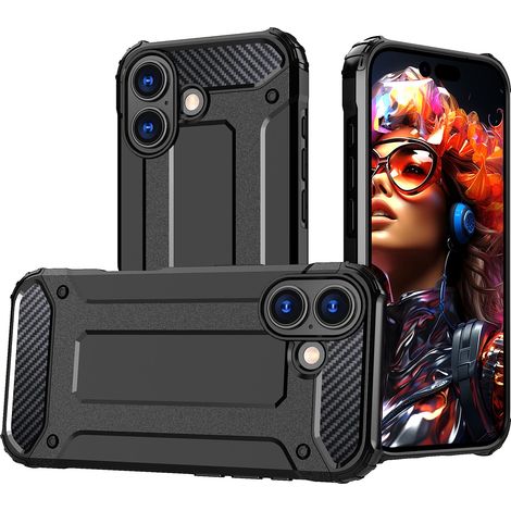 Funda Hybrid Armor para iPhone 17 - negra (1/5)