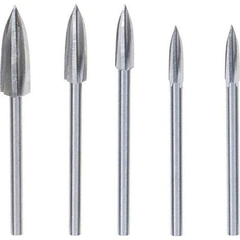 Pièces Fraise Outils De Sculpture Gravure Fraises Rotatives pour sculpture sur Bois Carbure de Tungstène Coupe Double Fraise Rotative Meulage Fraise En Acier Couteau Outil de Sculpture (1/5)