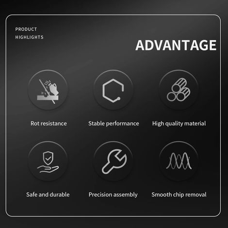 Outils pour tour à métaux : barre d'alésage, outil de tournage indexable, jeu de 4 porte-outils avec 10 plaquettes en carbure et clés pour le rainurage et le filetage. (1/5)