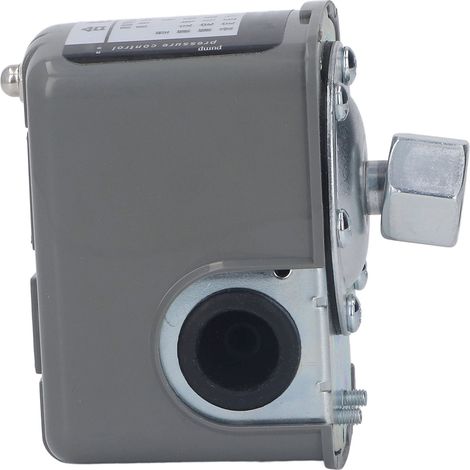 Einstellbarer 220-V-Wasserpumpendruckschalter, 3/8-Zoll-NPT-Innengewindeanschluss, Durchflussregler für Hydrauliksysteme, Hochleistungsschütz (1/5)