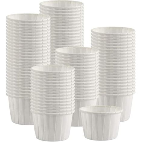 iHomeSet Lot de 1000 gobelets jetables en papier pour ketchup, sacrement, condiments ou médicaments, 28,3 g (1/5)