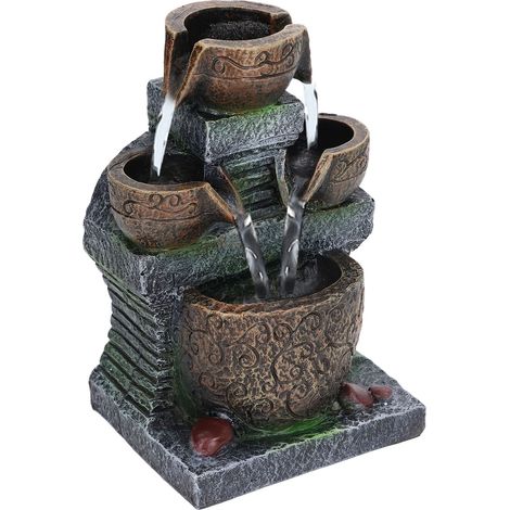 Fontaine d'appoint USB 5V pour bureau, salon, salle à manger, jardin ou autre espace de détente. (1/5)