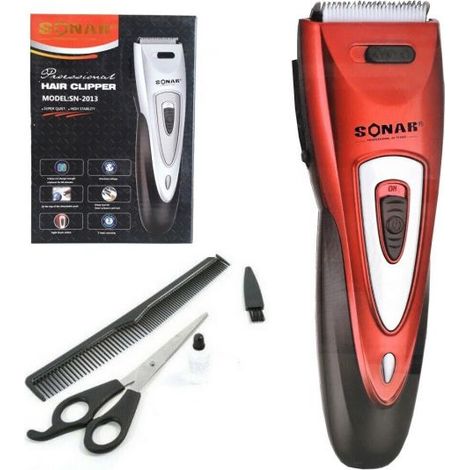 RASOIO ELETTRICO REGOLA BARBA TAGLIA CAPELLI BATTERIA RICARICABILE SN-2013