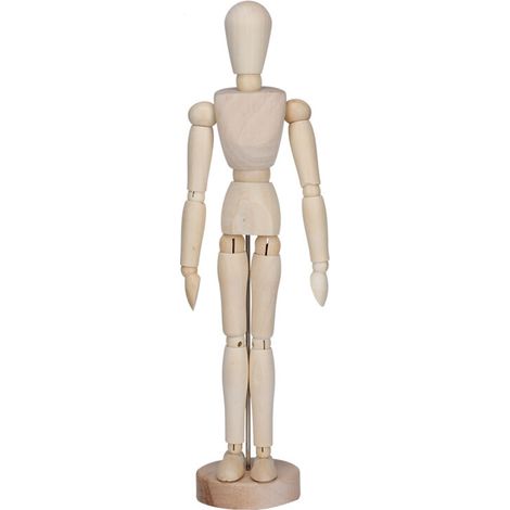 Mannequin Articulé pour Dessin avec Base et Corps Flexible - Figurine d'Artiste (1/5)