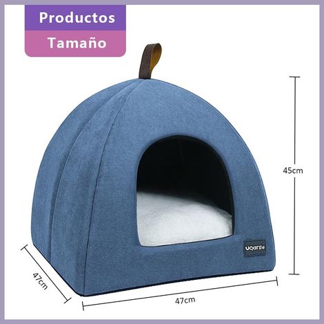 Niche pour Chat Maison Confortable Panier Douillet pour Animaux de Compagnie Pliable et Chaleureux (1/5)