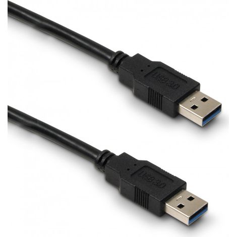 Câble USB A mâle/A mâle USB 3.0 - 1,8 m - noir