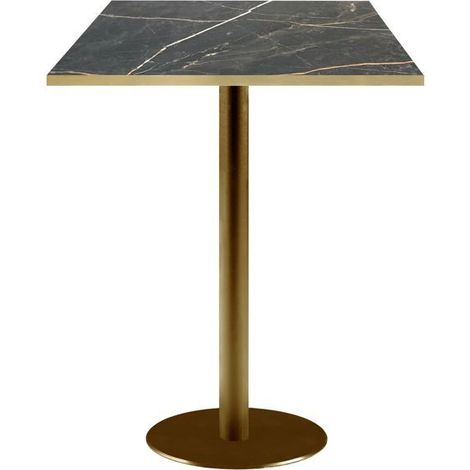 Mange-debout 60 x 60 cm Rome bistrot marbre feu