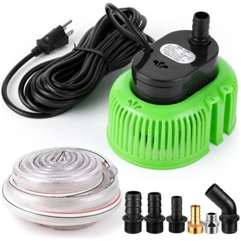 Bardusch-Pompe de couverture de piscine hors sol, pompe à eau pour vidange de piscine, pompe à eau submersible avec tuyau de drainage de 4,9 m et câble d'alimentation extra long de 7,6 m (840 GPH - Ve (1/5)