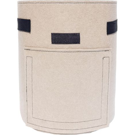 Sac de culture pommes de terre 10Gallons 38L avec fenêtre de récolte, respirant, poignées renforcées, pour jardin balcon, 35x40cm, Brun