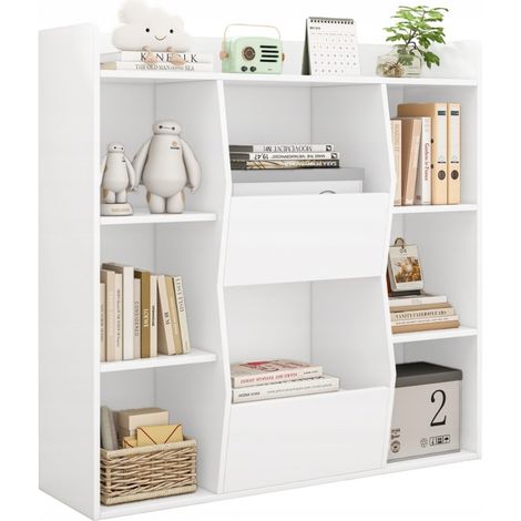 KALAX offenes Bücherregal, weiß, geräumig (1/4)