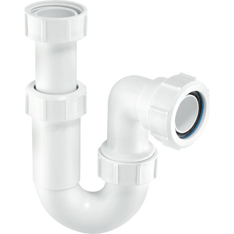McAlpine ASC10 75mm Water Seal Adjustable Inlet Tubular Swivel 'P' Trap with Multifit Outlet (1/2)