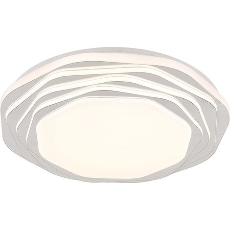 Deckenlampe Küchenleuchte Wohnzimmerleuchte LED dimmbar 3-Stufen CCT opal chrom (1/5)