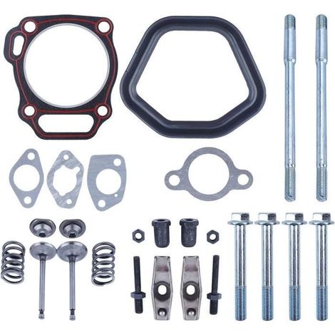 Kit de culbuteur de soupape de soupape de tête de tête de culasse du cylindre pour moteur à essence Honda GX390 13HP avec boulon de (1/4)