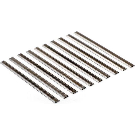 Lames de Rechange pour Rabot Électrique, Lames Jetables en Acier Rapide (HSS), Lot de 10 Pièces (1/4)