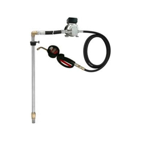 Kit transfert huile fixe 230 V fut 200 litre flexible 4M RENSON (1/2)