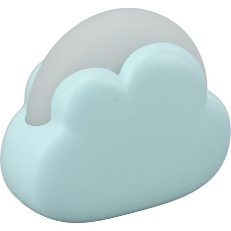 Veilleuse mignonne pour enfants 2 couleurs réglables rechargeable USB mini lampe de chevet bébé décoration de table pour chambre de bébé chambre dortoir bleu (1/5)