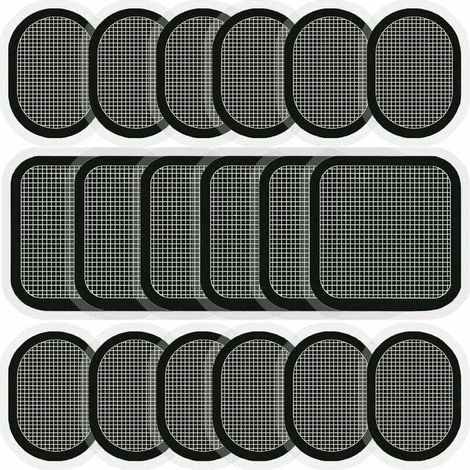 Set di 18 elettrodi di ricambio per cintura di allenamento dei muscoli addominali, compatibili con la serie Abs.
