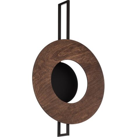 [NEUWERTIG] B-Ware Nowodvorski Lighting Wandleuchte Wandlampe Sunset Holz dunkelbraun schwarz (1/2)