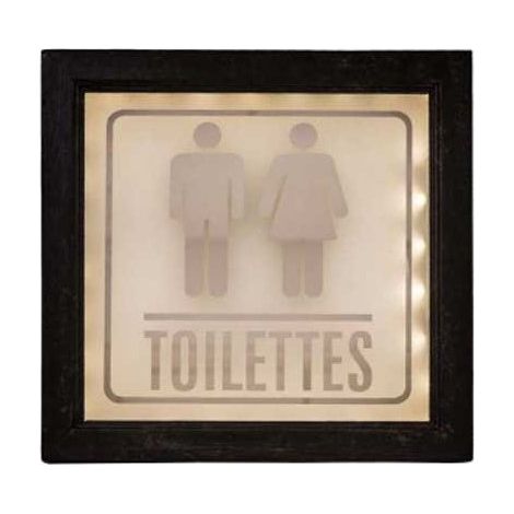 Panneau Signalétique WC Lumineux
