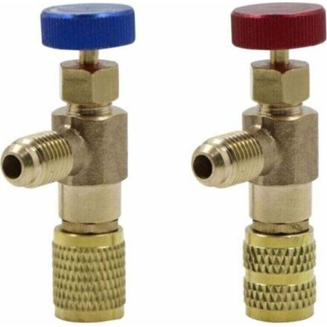 Soupape Sécurité Liquide Climatisation R410A R22 en Laiton – 2 Pièces Ortviai (1/4)