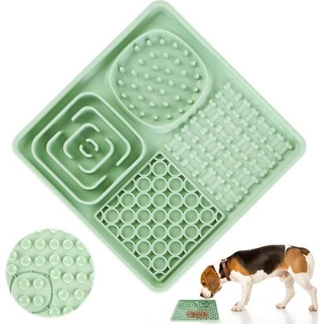 Tapis de Léchage en Silicone avec Ventouses pour Chien et Chat - Sans BPA, Nourriture et Entraînement - Passe au Lave-Vaisselle (1/5)