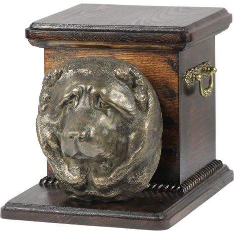 Pastore del Caucaso - urna per ceneri di cane con statuetta, urna elegante per un cane, urna unica con busto di cane di Art-Dog (1/5)