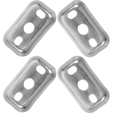 Plaques de fixation pour porte-serviettes avec réduction du bruit, lot de 4, en acier inoxydable, universelles, pour salle de bain et maison (1/5)