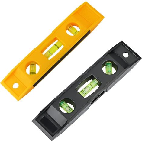 Torpedo,2 PCS Niveau à Bulle Magnétique,Torpedo Niveau Magnétique à Bulles,3 Bulles 45 °, 90 ° et 180 °pour Bateau,Construction et Bricolage (1/5)