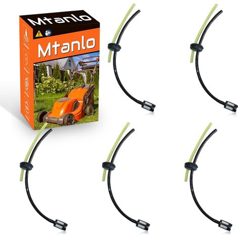 5X Kit de douille de conduite de filtre à carburant 2 trous pour Stihl pour Honda Coupe-bordures WeedEater Pièce US, Kit de douille de conduite de filtre à carburant (1/5)