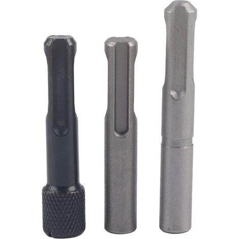 Crezuo 3-teiliges Sechskant-Bithalter-Adapterset, 1/4" Hochleistungs-Elektrobohrer aus Chrom-Vanadium-Stahl für Hämmer --Crezuo