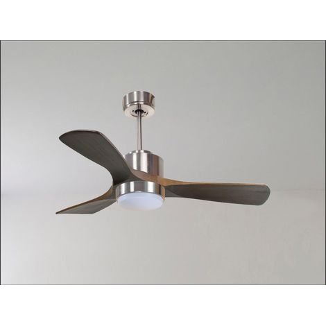 Tenerife Ring - Super destratificateur et ventilateur DC 166 cm Laiton pales bois blanc sans Lumière 30 à 60 m² (1/5)