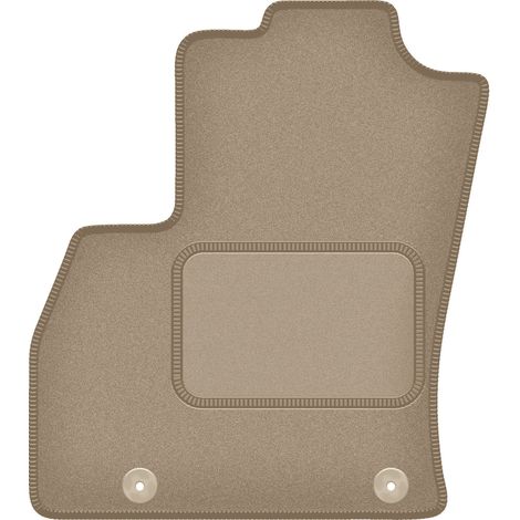 Tapis conducteur en velours pour : Fiat Qubo kombivan 2 places (2008-2020) beige (1/5)