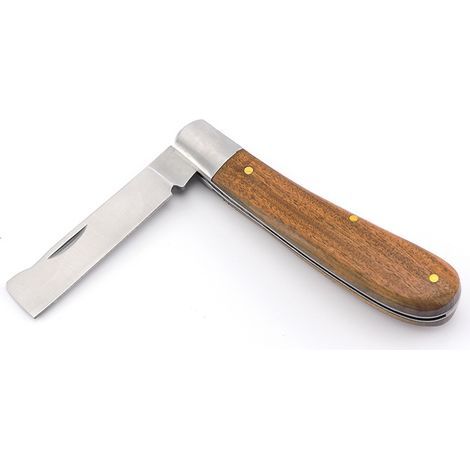 Serpette-Greffoir,Couteau Serpette Jardin,Serpette Pliante Lame Courbe En Acier Inoxydable,Greffoir À Vignes Pliant,Outil De Coupe De Ciseaux D'Arbre De Semis De Taille De Greffage Pliable De Jardin (1/4)