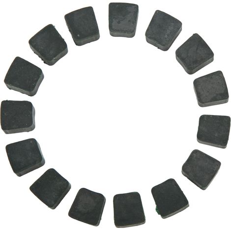 Lot de 15 plaquettes d'embrayage moteur carrées vertes de rechange pour vélos motorisés 49cc et 80cc