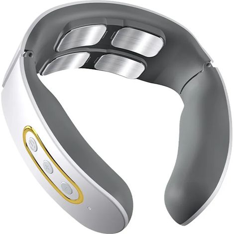 Appareil de massage électrique intelligent pour la nuque et les épaules, avec impulsions et pétrissage TENS sans fil, pour une relaxation et un soulagement de la douleur au niveau des vertèbres cervic