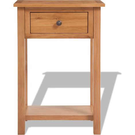 Maison Exclusive - Table console 50 x 32 x 75 cm Bois de chêne massif (1/5)