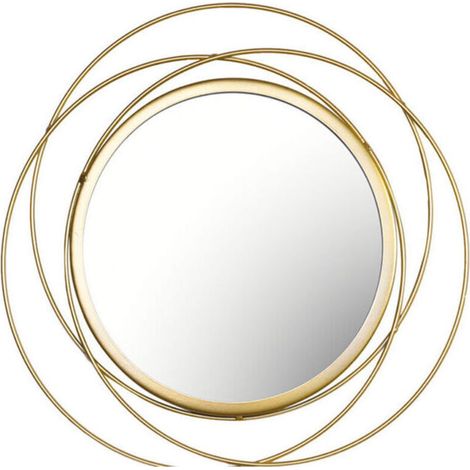 Round Mirror for Wall Decoration in Home, Living Room and Gold Mirror for Decoration C (1/5)
