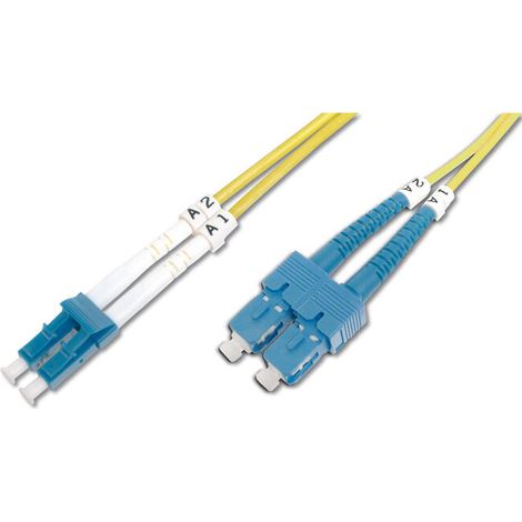 Digitus Cable de conexión modo único de fibra óptica, LC/SC (1/4)