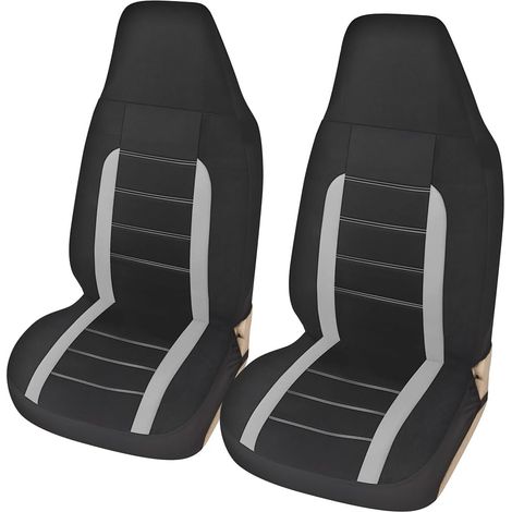 2 Pieces Water Proof Car Front Seat Cover Universal Size for Most Cars, Universal Size Seat Cover Protectors Set for Car Truck SUV (1/5)